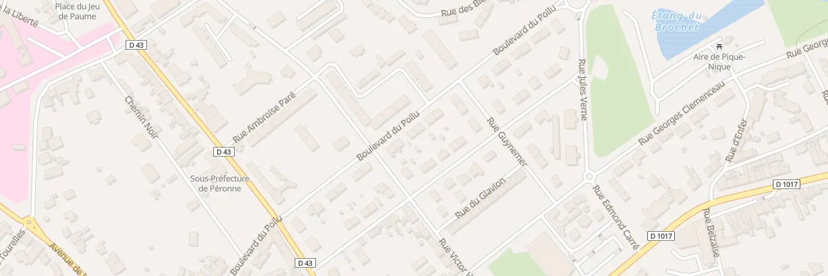 Plan du 40 Bd du Poilu à Péronne
