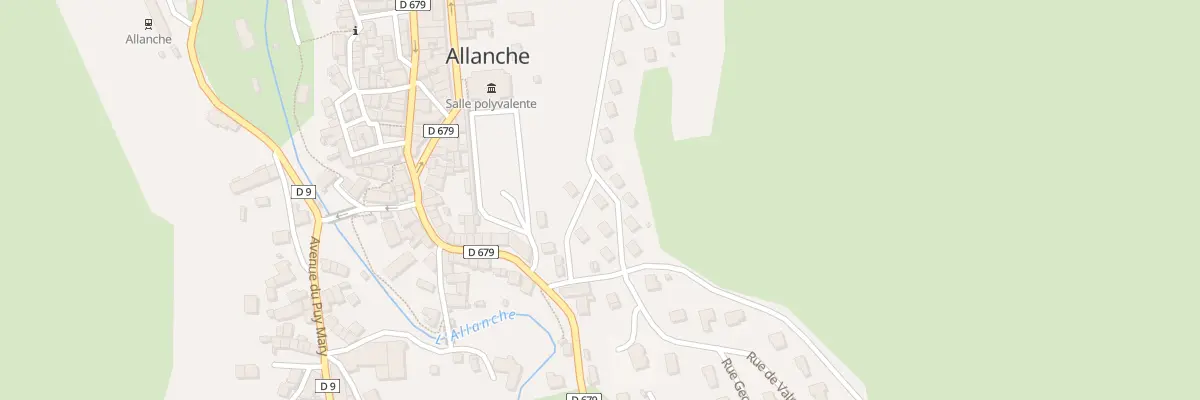 Plan du 5 Rue du Huit Mai à Allanche
