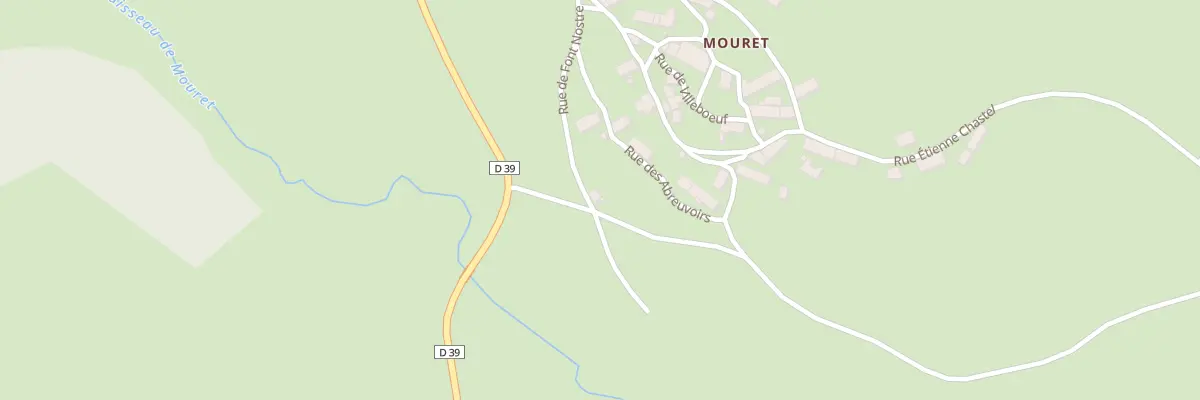 Plan du 1 Rue de Font Nostre à Chalinargues