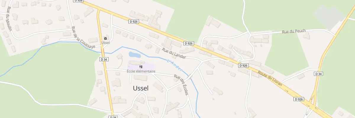 Plan du 16 Rue du Lander à Ussel