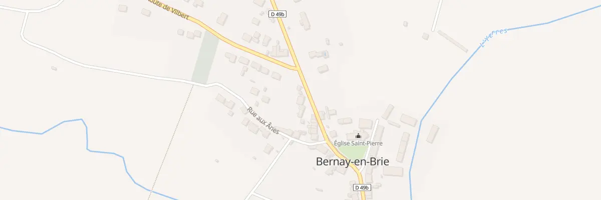 Plan du 2B Av du Gen Leclerc à Bernay-Vilbert