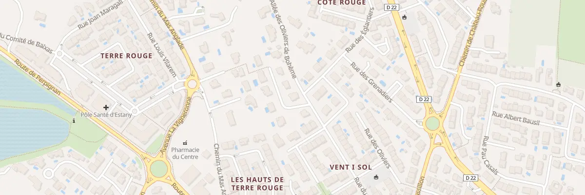 Plan du 1 Rue des Muriers à Cabestany