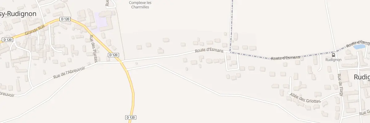 Plan du 2 Rte d’Esmans à Noisy-Rudignon