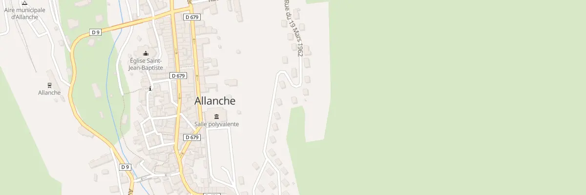 Plan du 16 Rue du Dix Neuf Mars 1962 à Allanche