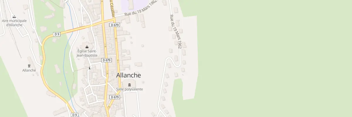 Plan du 13 Rue du Dix Neuf Mars 1962 à Allanche
