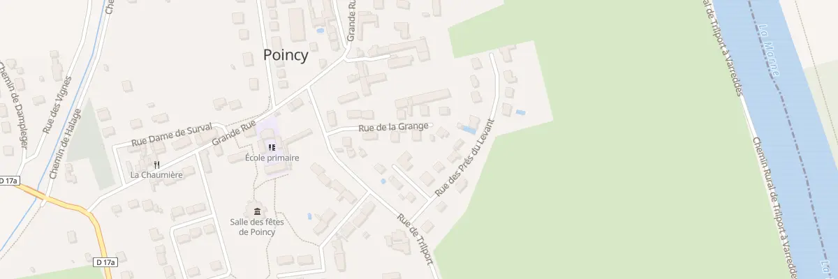 Plan du 8 Rue de la Grange à Poincy