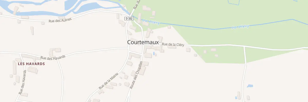 Plan du 30 Rue de la Cléry à Courtemaux