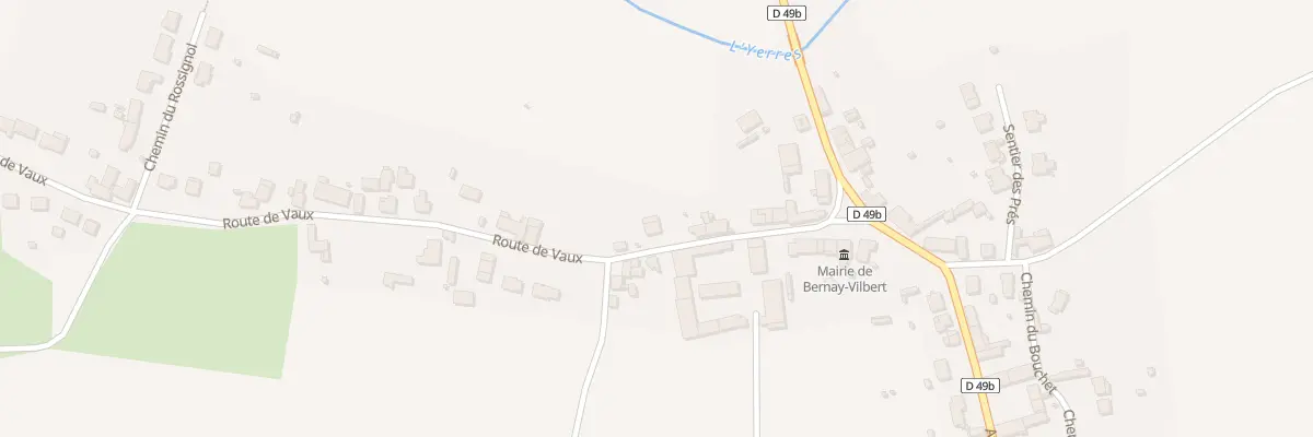 Plan du 14 Rte de Vaux à Bernay-Vilbert