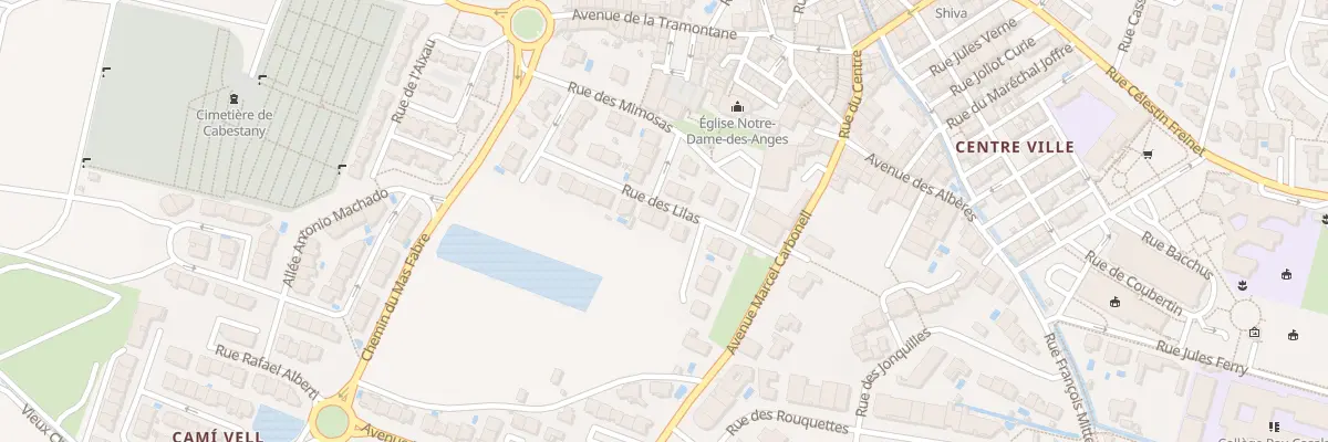 Plan du 14 Rue des Lilas à Cabestany