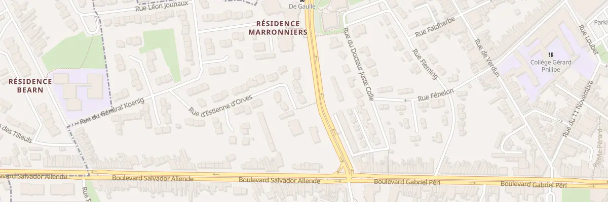 Plan du 239 Rue d’Estienne d’Orves à Hénin-Beaumont