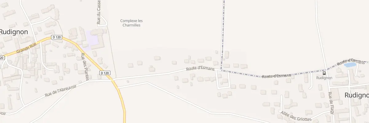 Plan du 13 Rte d’Esmans à Noisy-Rudignon