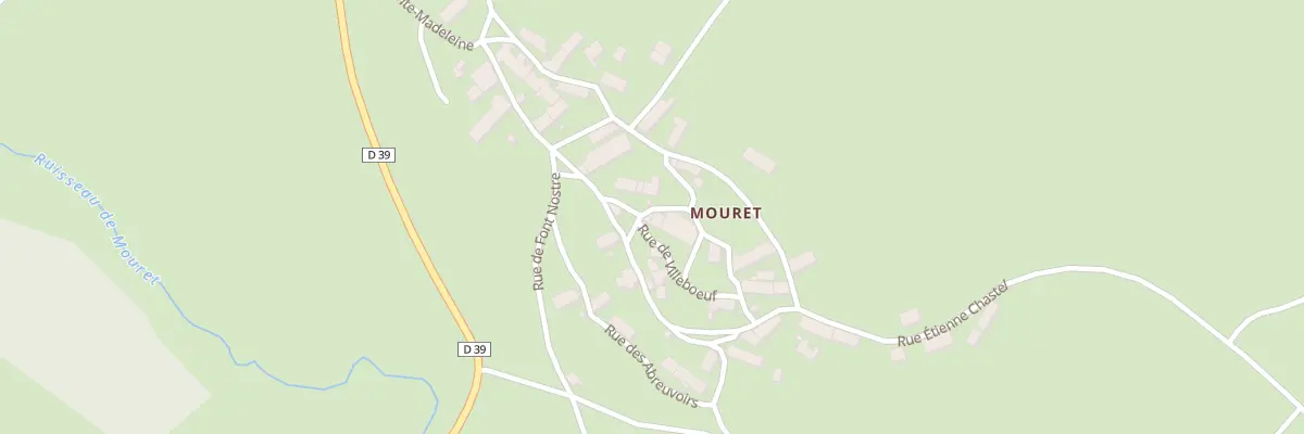 Plan du 5228 Mouret à Chalinargues