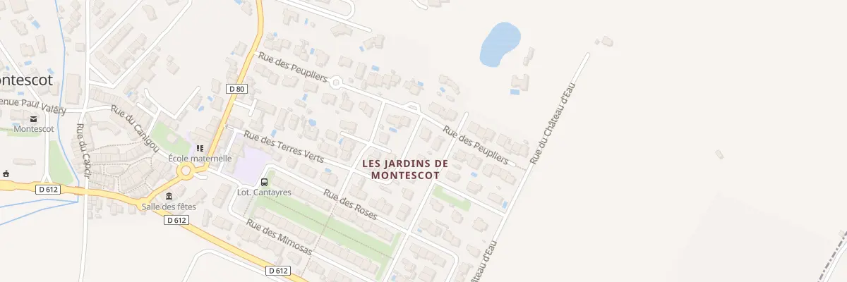 Plan du 26 Rue des Peupliers à Montescot