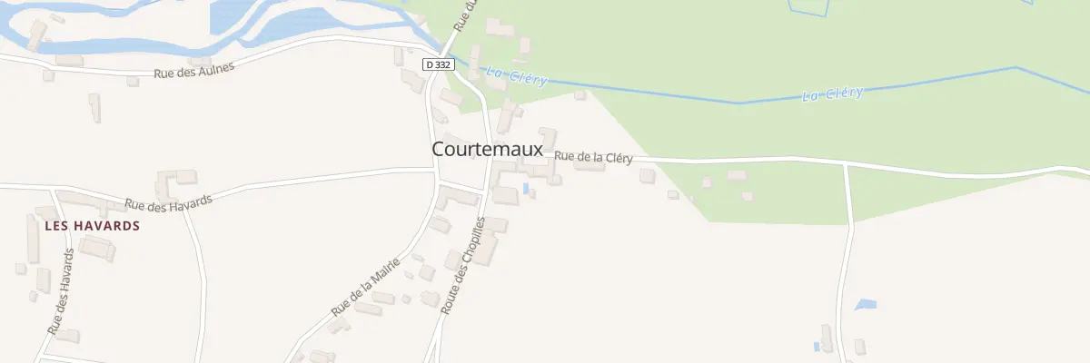 Plan du 38 Rue de la Cléry à Courtemaux