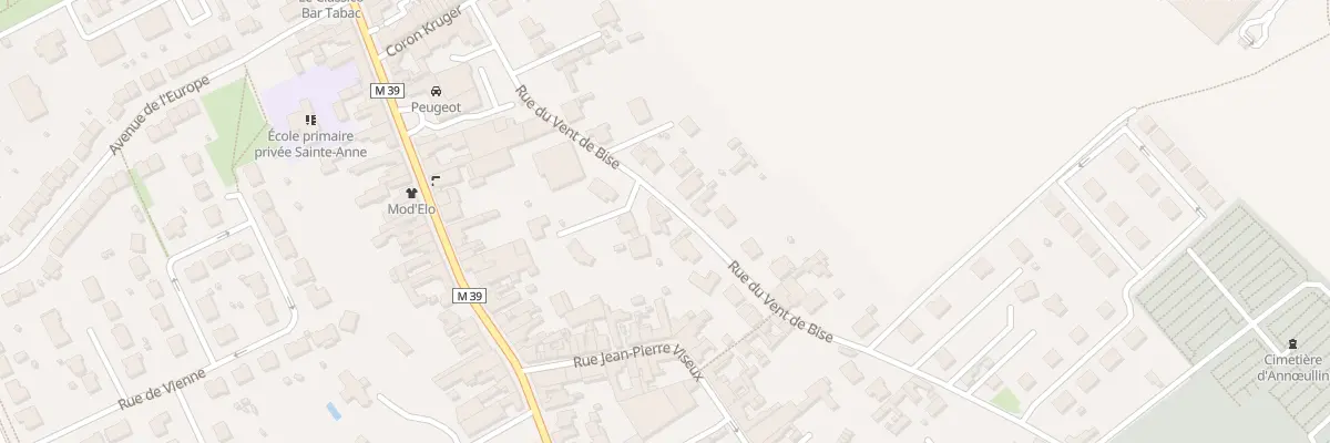 Plan du 406 Rue du Vent de Bise à Annœullin