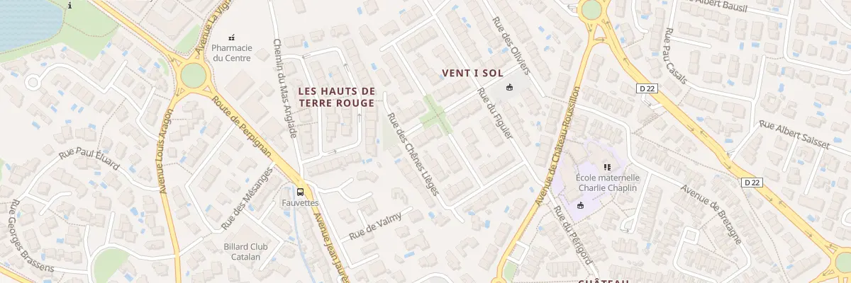 Plan du 13 Rue du Chene Liege à Cabestany
