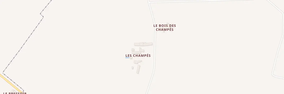 Plan du 61C Les Champés à Courtemaux