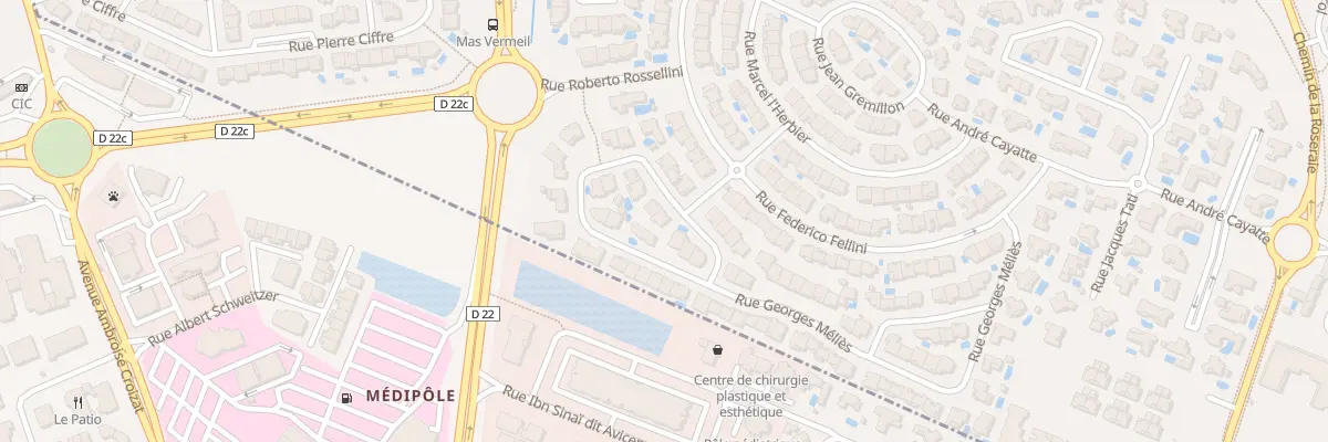 Plan du 1 Rue Georges Méliès à Perpignan