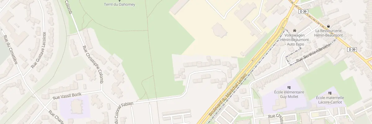 Plan du 13 Rue du Colonel Fabien à Montigny-en-Gohelle
