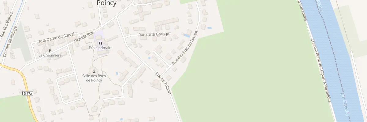 Plan du 5 Rue des Prés du Levant à Poincy