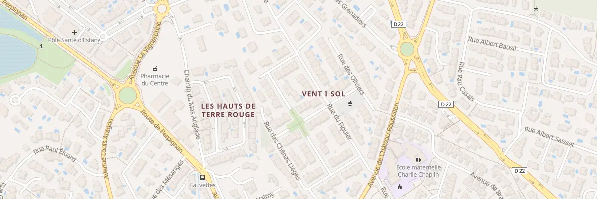 Plan du 18 Rue des Amandiers à Cabestany