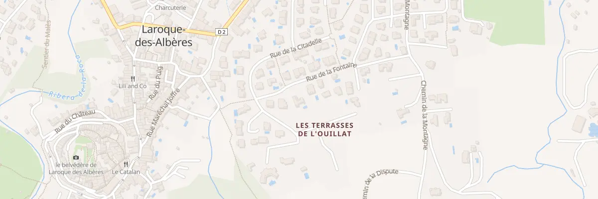 Plan du 6 Rue de la Fontaine à Laroque-des-Albères