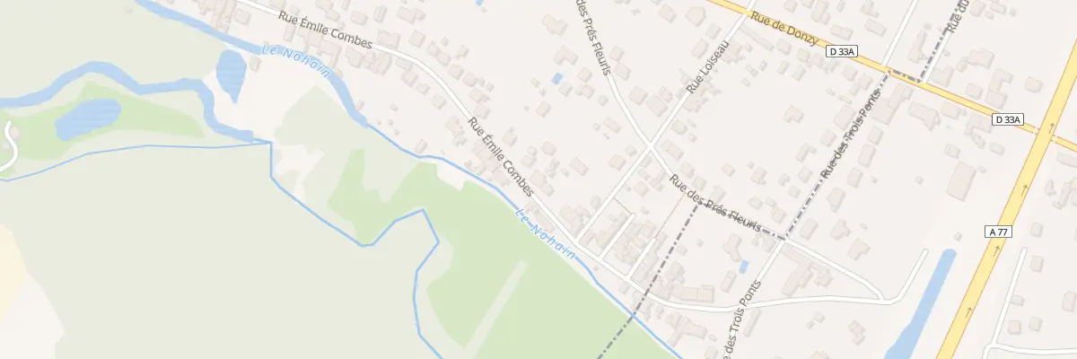 Plan du 75 Rue Emile Combes à Cosne-Cours-sur-Loire