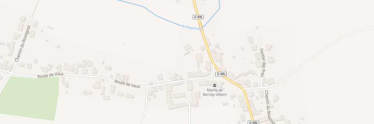 Plan du 8 Rte de Vaux à Bernay-Vilbert