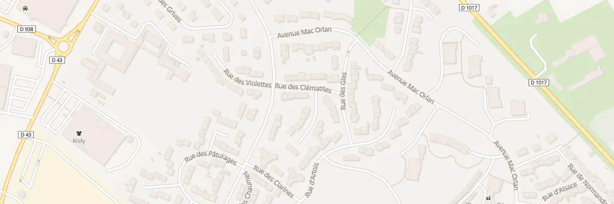 Plan du 8 Rue des Clématites à Péronne