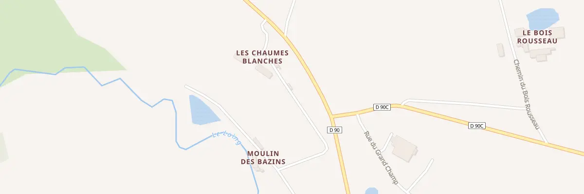 Plan du 583 Les Chaumes Blanches à Bléneau