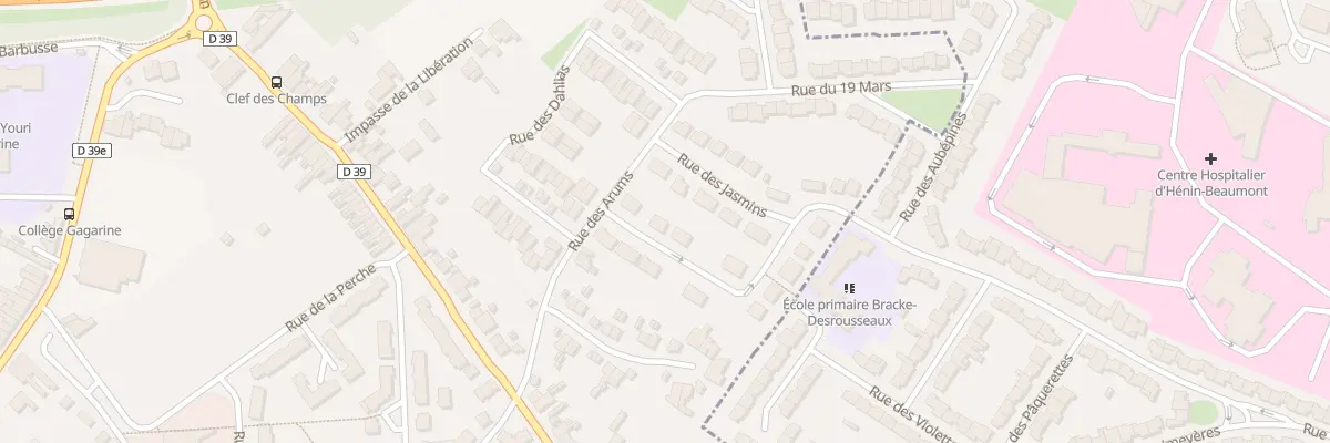 Plan du 3 Rue des Lilas à Montigny-en-Gohelle