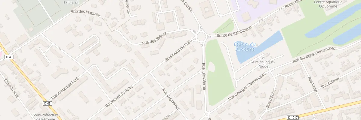 Plan du 58 Bd du Poilu à Péronne