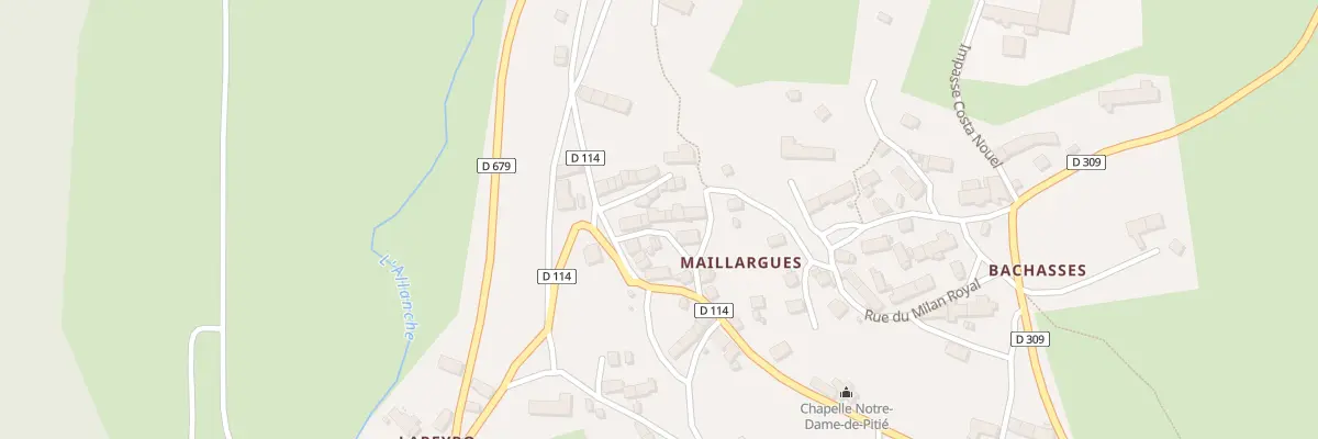 Plan du 5481 Maillargues Nord à Allanche
