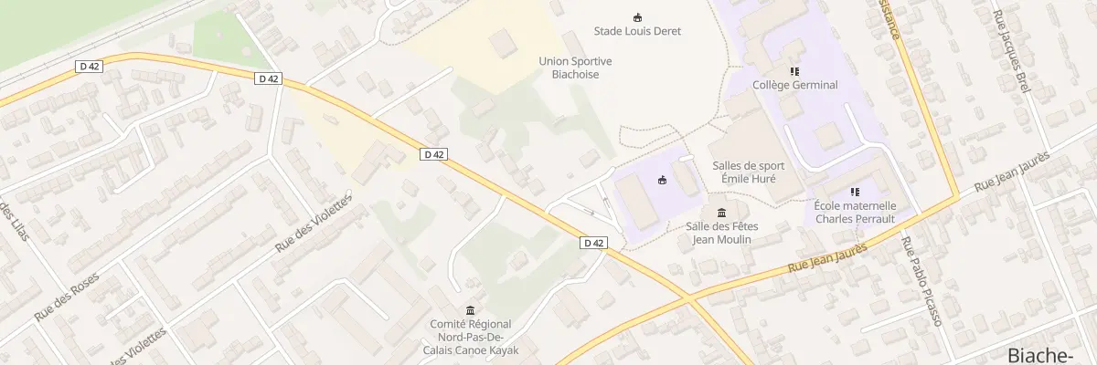 Plan du 5 Rue Gambetta à Biache-Saint-Vaast