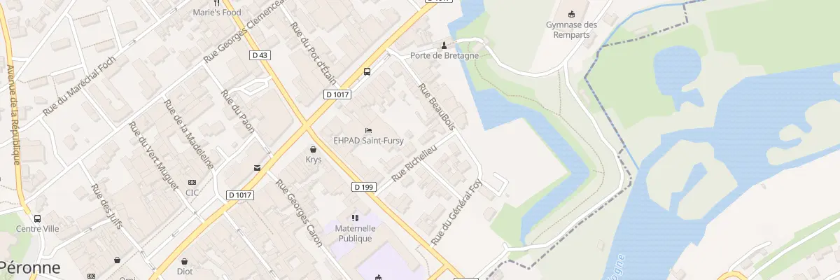 Plan du 9 Rue Richelieu à Péronne
