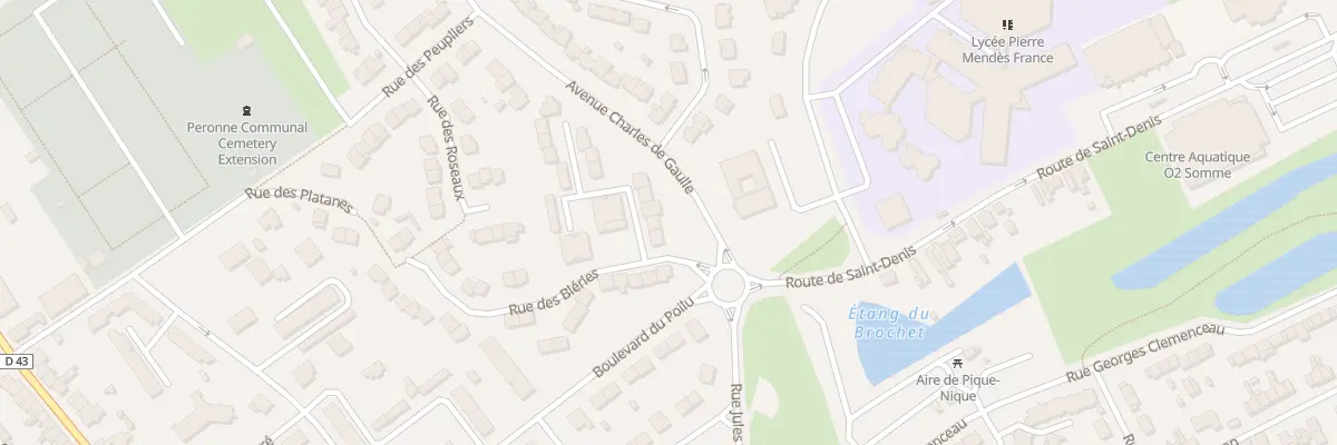 Plan du 4 Rue des Joncs à Péronne