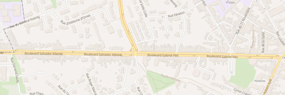 Plan du 446 Bd Gabriel Péri à Hénin-Beaumont