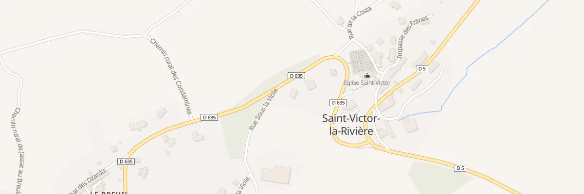 Plan du 5249 Le Bourg à Saint-Victor-la-Rivière