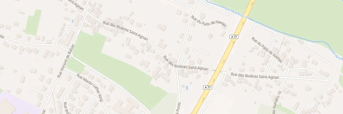 Plan du 83 Rue Rivieres Saint Agnan à Cosne-Cours-sur-Loire