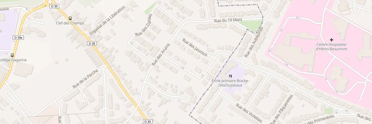 Plan du 5 Rue des Lilas à Montigny-en-Gohelle