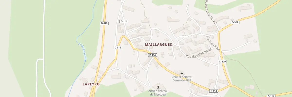 Plan du 5470 Maillargues Nord à Allanche