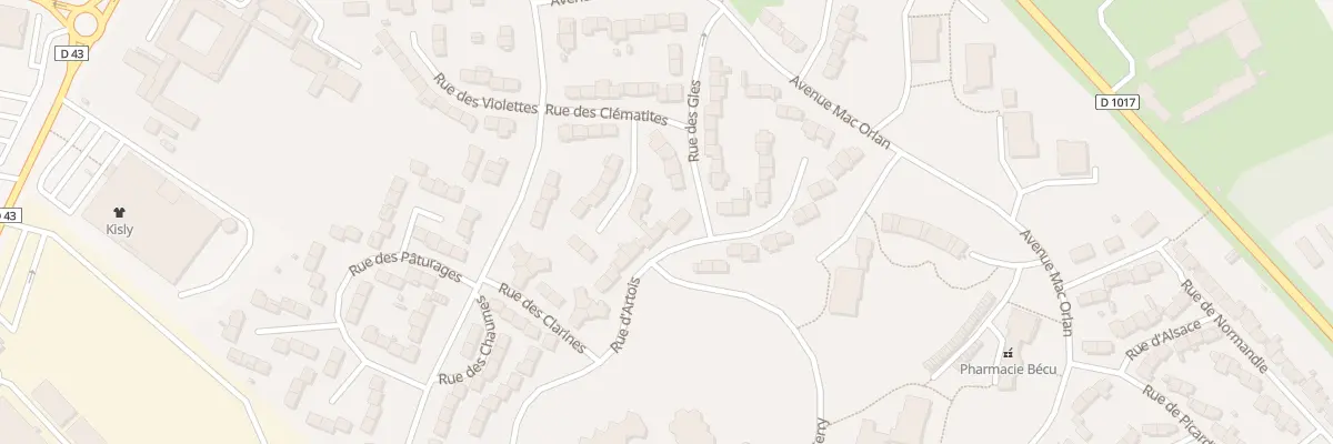 Plan du 39 Rue d’Artois à Péronne