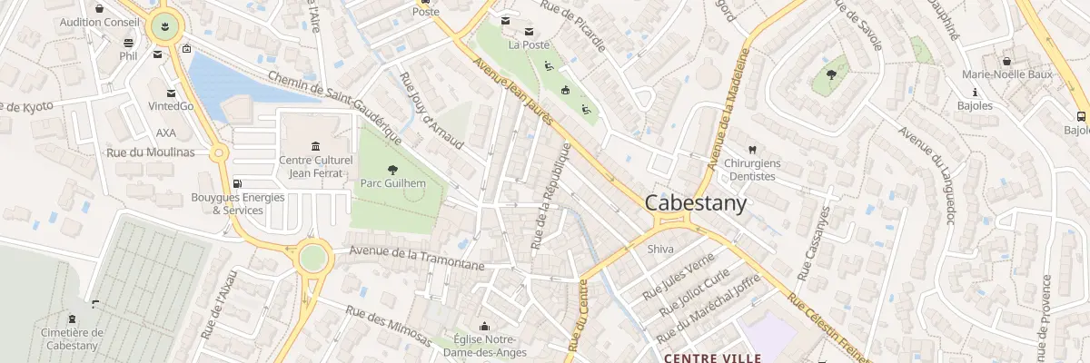 Plan du 10 Rue de la République à Cabestany