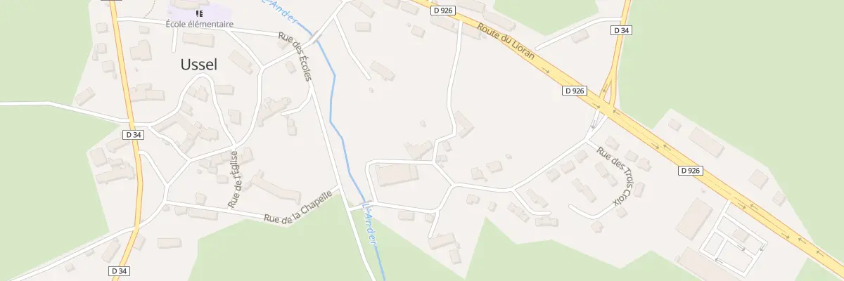 Plan du 4 Rue du Calvaire à Ussel