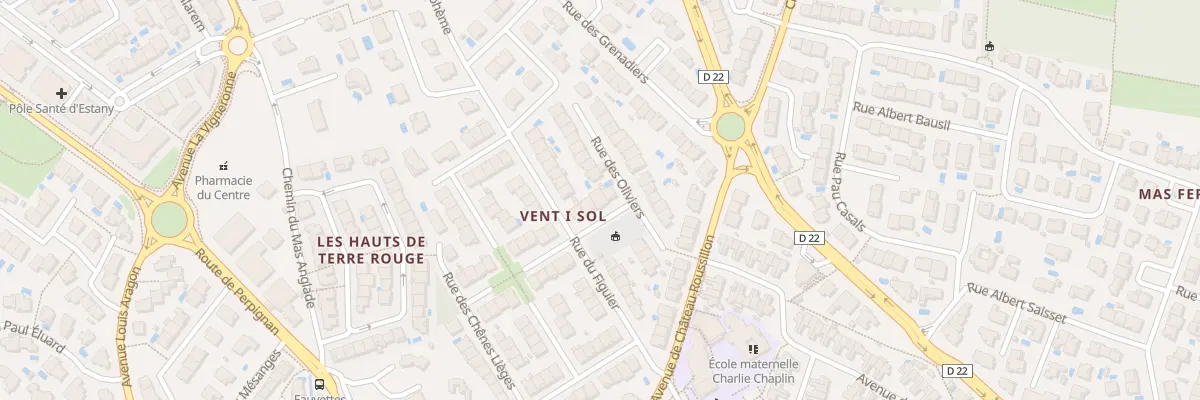 Plan du 4 Rue des Oliviers à Cabestany