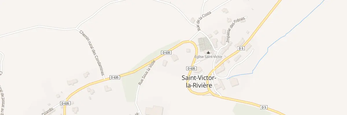 Plan du 5235 Prioux à Saint-Victor-la-Rivière