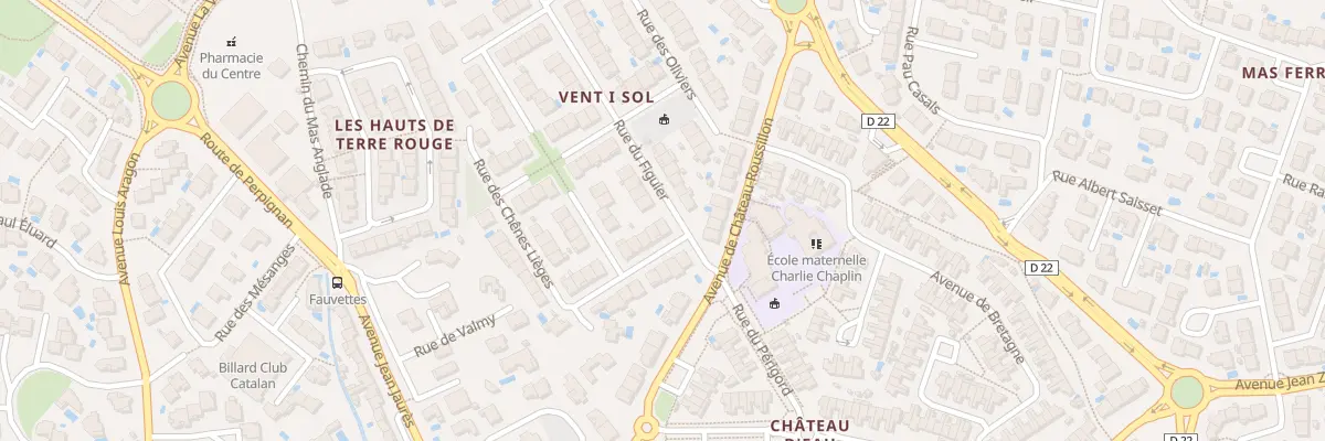 Plan du 1 Rue des Chênes Verts à Cabestany
