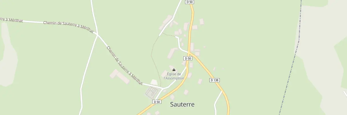 Plan du 7 Vge Sauterre à Manzat