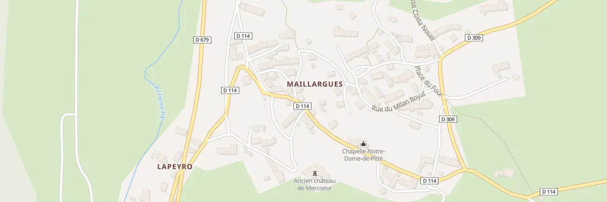 Plan du 5466 Maillargues Nord à Allanche
