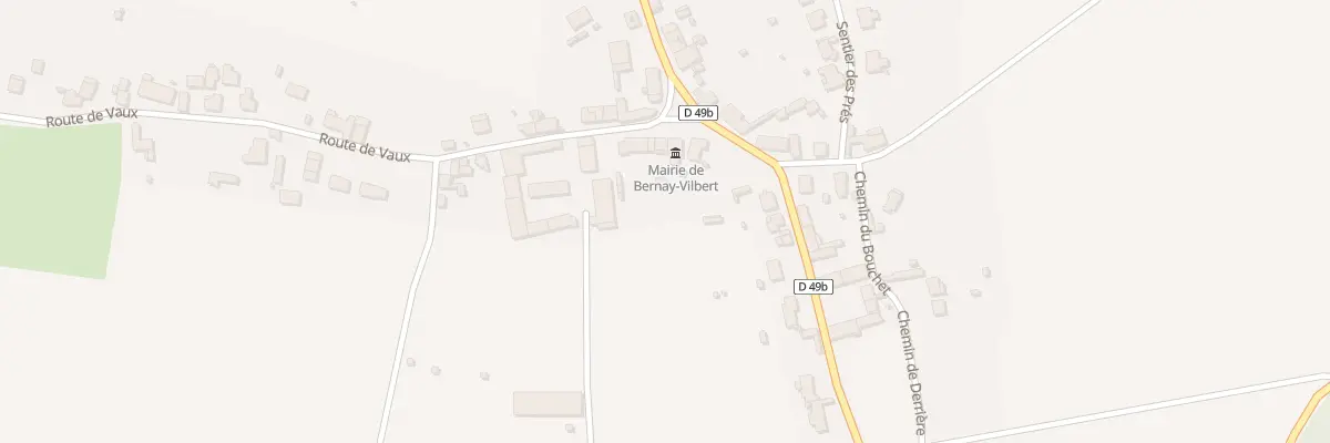 Plan du 1 Rte de Vaux à Bernay-Vilbert